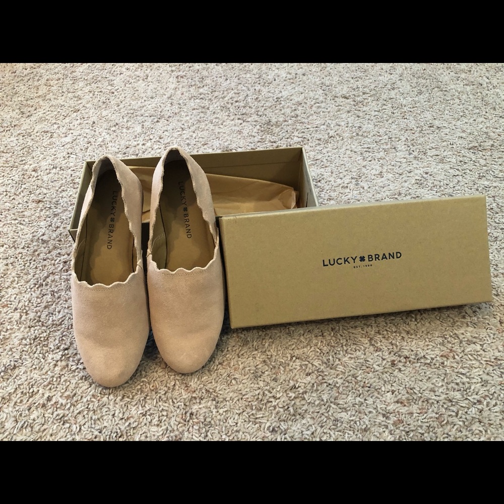 Lucky Brand royal blush slip on shoes